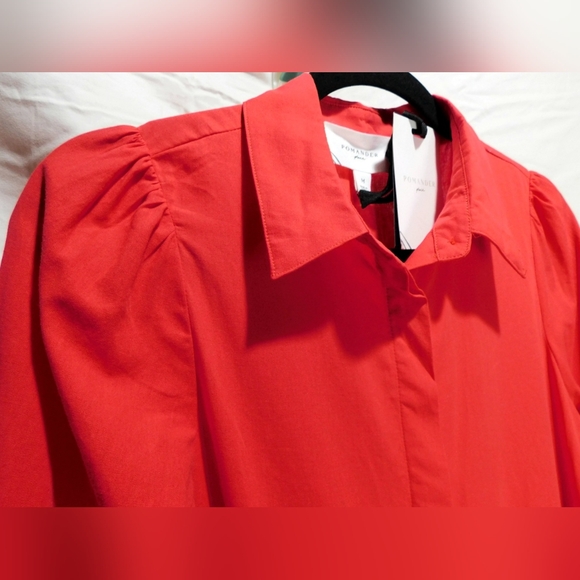 NWT Pomander Place Hibiscus Red Mabel Maxi Dress Size Medium - Picture 3 of 14